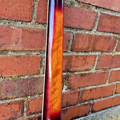 Early 1970's Univox MIJ Dreadnaught - Flame Maple Sunburst - Sold Woods - w/OHSC image 4