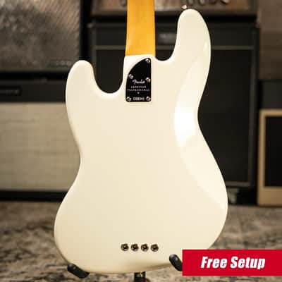 Fender American Professional II Jazz Bass - Olympic White with Hardshell Case image 2