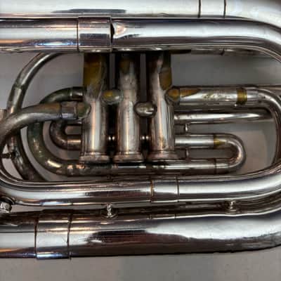 Blessing BM311S Silver-Plated Marching Baritone – Good Condition, Original Case image 4