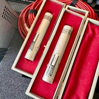 Neumann U64 tube microphone PAIR c 1964 - Nickel original vintage Germany image 3