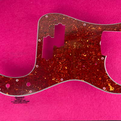 General Vintage Tone 1962 PB Pickguard - top Celluloid red tortoise - 4 Ply - 13 Hole - Correct vintage  - Fits image 9