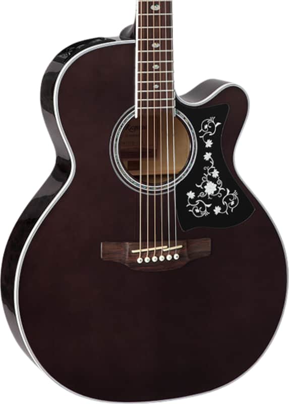Takamine GN75CE Grand Concert Acoustic-Electric Guitar, Solid Spruce Top, Transparent Black image 1