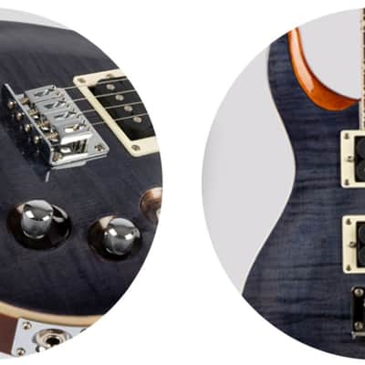 Flight VANGUARD TENOR TBK Rock Series Flamed Maple Top Mahogany Neck 4-String Electric Ukulele w/Padded Gig Bag image 8