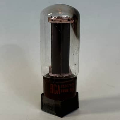 1962 RCA 5R4GYB Vintage Brown Base Black Plate Side D Getter Rectifier Tube!T467 image 1
