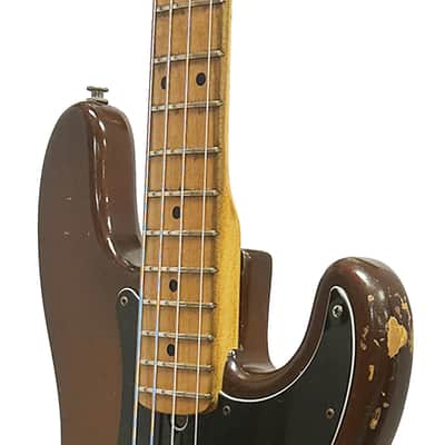 Fender Precision Bass Guitar in Mocha Brown w/ Case 1974 image 5