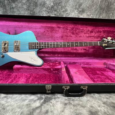 1976 Gibson Thunderbird Bass - Aged Pelham Blue Restoration image 2