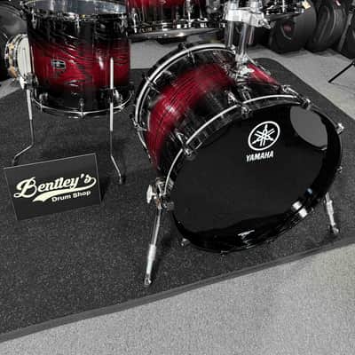 ~NEW~ Yamaha Live Custom Hybrid Oak 4-Piece 10/12/16/22 Drum Kit Set in UZU Magma Sunburst with Black Nickel Hardware image 2