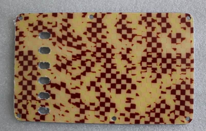 "Grid" Design,vintage style Stratocaster Back Plate,#CC010 image 1