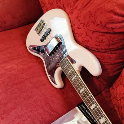 Harkey Benton MV-4JB Gotoh SP 2023 Shell Pink Jazz Bass. New with extras! image 6