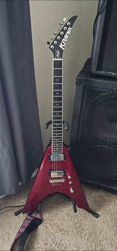Kramer Nite-V Charlie Parra Signature 2010s - Candy Apple Red image 1