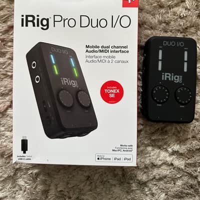 IK Multimedia iRig Pro Duo I/O 2-Channel Mobile Audio Interface 2020 - Present - Black image 1