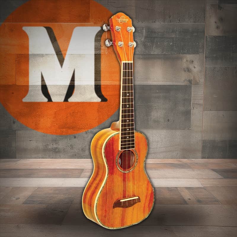 Oscar Schmidt OU5-R Concert Ukulele - Natural Koa (OU5K-A-U) image 1