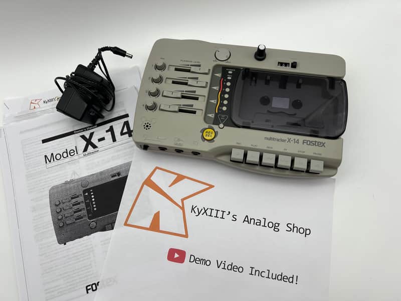 DJ機材 fostex X-14 Fostex X-14 Multitrack 4-Track Cassette Recorder {Serviced | Reverb