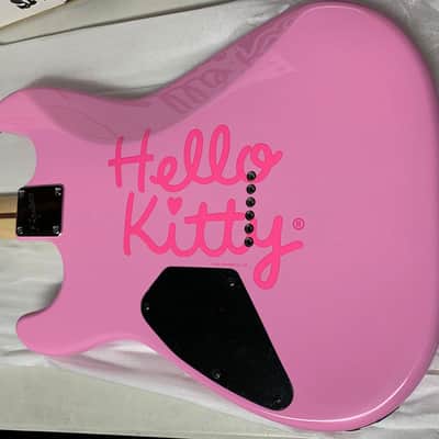 Fender Squier Hello Kitty Stratocaster w/matching gig bag, strap, original box Pink 2005 Rare Like image 10