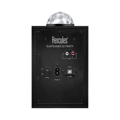 Hercules DJ Monitor 32 Party Pack active studio lighted speakers, pair image 2