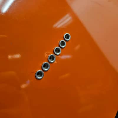 Partscaster Telecaster - Orange w/ Flame Maple Neck image 12