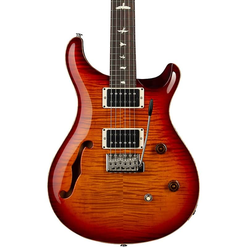 PRS CE 24 Semi-Hollow Electric Guitar - Regular Dark Cherry Sunburst image 1