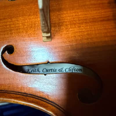 Keith, Curtis & Clifton KCC – 103M Violin Outfit with a Sumi Shoulder Rest - 1/8 Size image 6