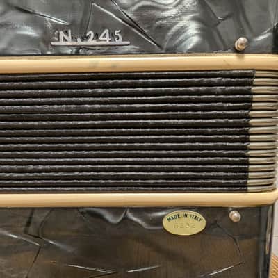 Salanti N. 245 Piano Accordion - Black w/ Case *as-is* image 7