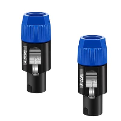 5Core Speakon Adapter High Quality Audio Jack Male Audio Pin Speaker Adapter Connector image 1