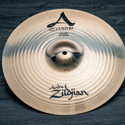 Zildjian 14" A-Custom Crash Cymbal (Mint) image 1