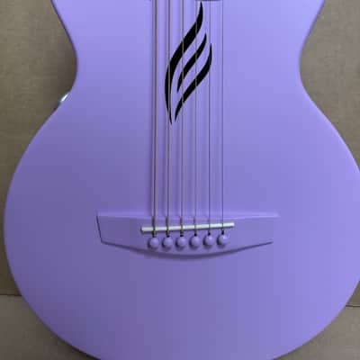 Enya Nova Go Carbon Fiber Acoustic-Electric Guitar – Lavender Purple w/ Gig Bag – B-Stock image 4