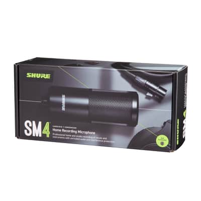 Mint Shure SM4-K Studio Condenser Microphone â€“ XLR Mic for Home Studio Recording, Vocals & Instruments with Mix-Ready Sound & All-Metal Construction, Black image 7