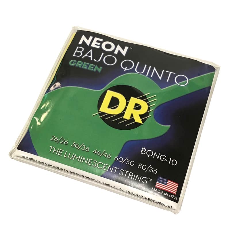 DR Neon Green Bajo Quinto Strings - BQNG-10 image 1