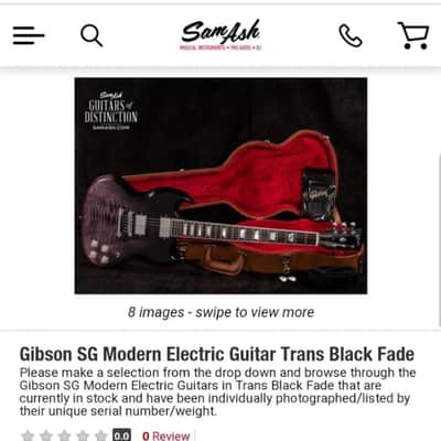 Gibson SG Modern 2019 - Present - Trans Black Fade image 9