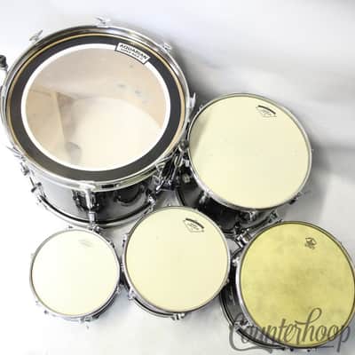 Pearl "Maple Shell"Drum Set 20x14,10x6,12x8,14x10,15x12" 8ply Jet Black Japan MX image 6