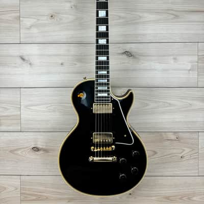 Gibson Custom 1957 Les Paul Custom Reissue VOS Electric Guitar - Ebony 2 Pickup image 2