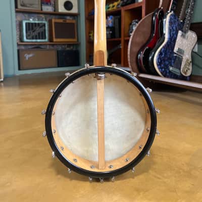 Vintage 1920s Banjo Mandolin Project Birdseye Maple Open Back 8-String Calfskin Head image 10