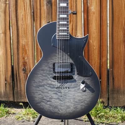 ESP LTD DELUXE EC-01FT - Charcoal Burst Satin 6-String Electric Guitar (2025) image 4