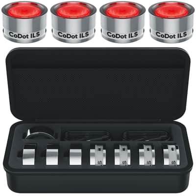 Chauvet DJ CoDot ILS 4-pack of Coin-Sized LED Illuminators Lights w/ Carry Case image 1