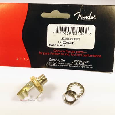 Genuine Fender Strat/Tele Stratocaster/Telecaster Guitar 1/4" Output Phone Jack image 1
