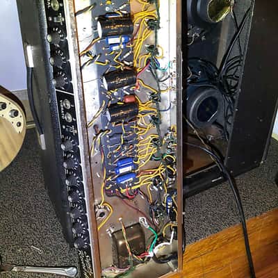 Fender Super Reverb Vintage 1965 - Black Panel Incredible Condition Gig Ready w/ original footswitch image 10