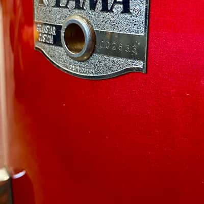 Tama Granstar Custom 5-Piece Drum Set - 1987 - Candy Apple Red - with Hard Shell Cases image 16