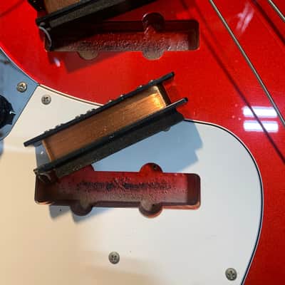 FGN J-Standard Bass 2011 Candy Apple Red Fujigen Made in Japan MIJ w/ Bag image 19