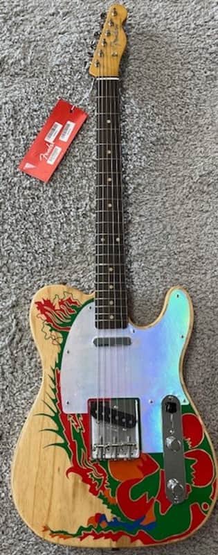 Fender Jimmy Page Led Zeppelin Natural Dragon Telecaster Electric Guitar w/Case