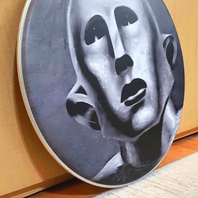 Queen, Roger Taylor, News of the World, 22" Frank the Robot Bass Drumhead image 5