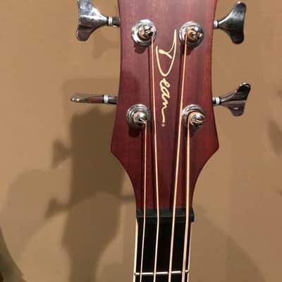 Dean Lefty Single Cutaway Electroacoustic Bass 2015 Natural image 6