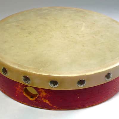 Ludwig 1930's Vintage School Tambourine with Hand Drum image 6