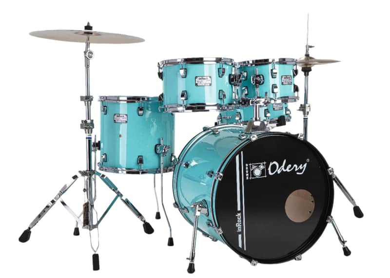 Odery inRock Series Drum Kit w/ Full Hardware Pack & Snare - Surf Green 10/12/14/14/20 - *** Spring Sale*** image 1