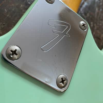 Fender Japan 1969 Reissue Mustang CIJ Sonic Blue Original Late 1990's w/ Period Correct Softcase image 10