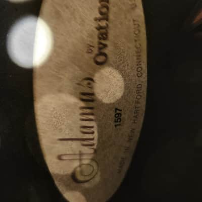 Adamas by Ovation 2020 1597 Bowl-Back Acoustic Sunburst w/ OHSC image 9