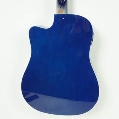 R.W. JAMESON ACOUSTIC ELECTRIC Acoustic Guitar Blue image 4