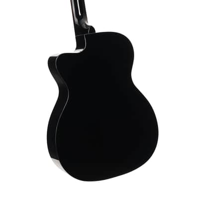 Cort Luce Series L60 Orchestra Cutaway Acoustic Electric Guitar 2020's - Gloss Black image 3