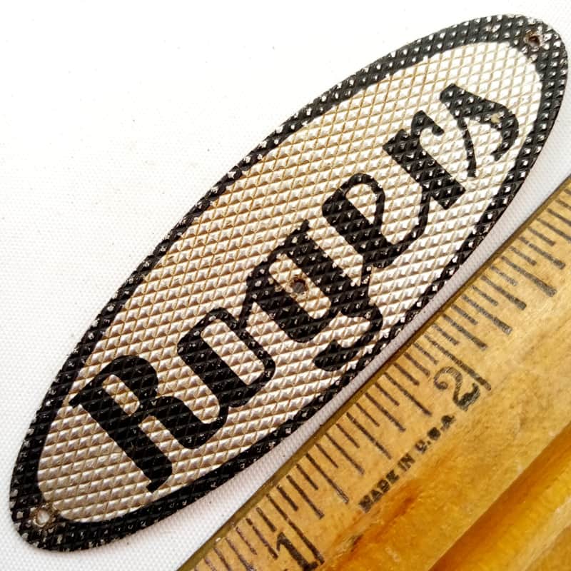 Rogers Classmate/Banner Model Badge Snare Drum Tag Cleveland, OH USA Vintage 60s image 1