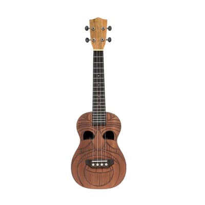STAGG Tiki Series Concert Ukulele With Sapele Top Maio Finish With Black Nylon Gigbag image 6
