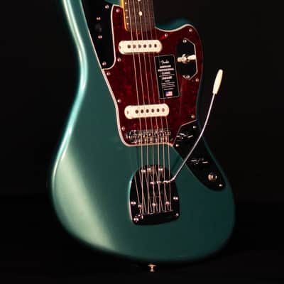 Fender American Professional Classic Jaguar, Rosewood FB, Faded Sherwood Green Metallic image 3